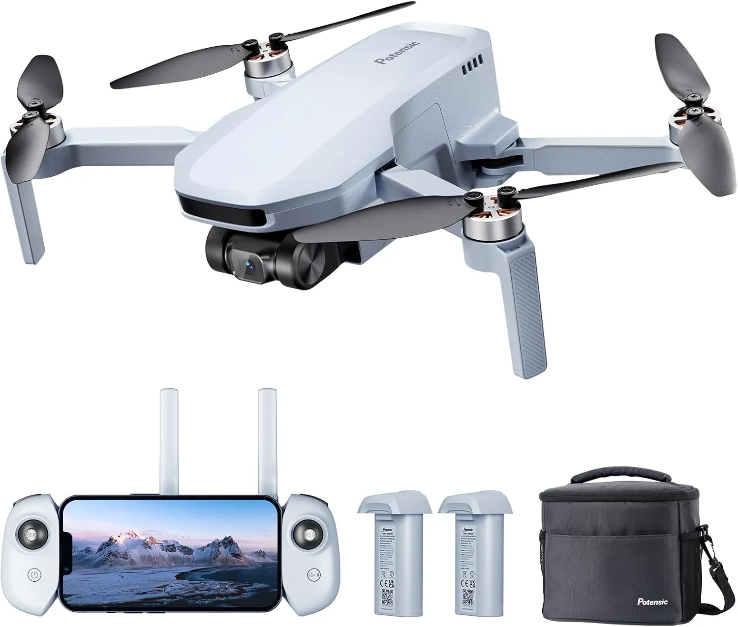 Potensic ATOM SE GPS Drone with 4K EIS Camera, Under 249g, 62 Mins Flight, 4KM FPV Transmission, Brushless Motor, Max Speed 16m/s, Auto Return, Lightweight and Foldable Drone for Adults, Beginner 1 Potensic ATOM SE GPS Drone with 4K EIS Camera, Under 249g, 62 Mins Flight, 4KM FPV Transmission, Brushless Motor, Max Speed 16m/s, Auto Return, Lightweight and Foldable Drone for Adults, Beginner