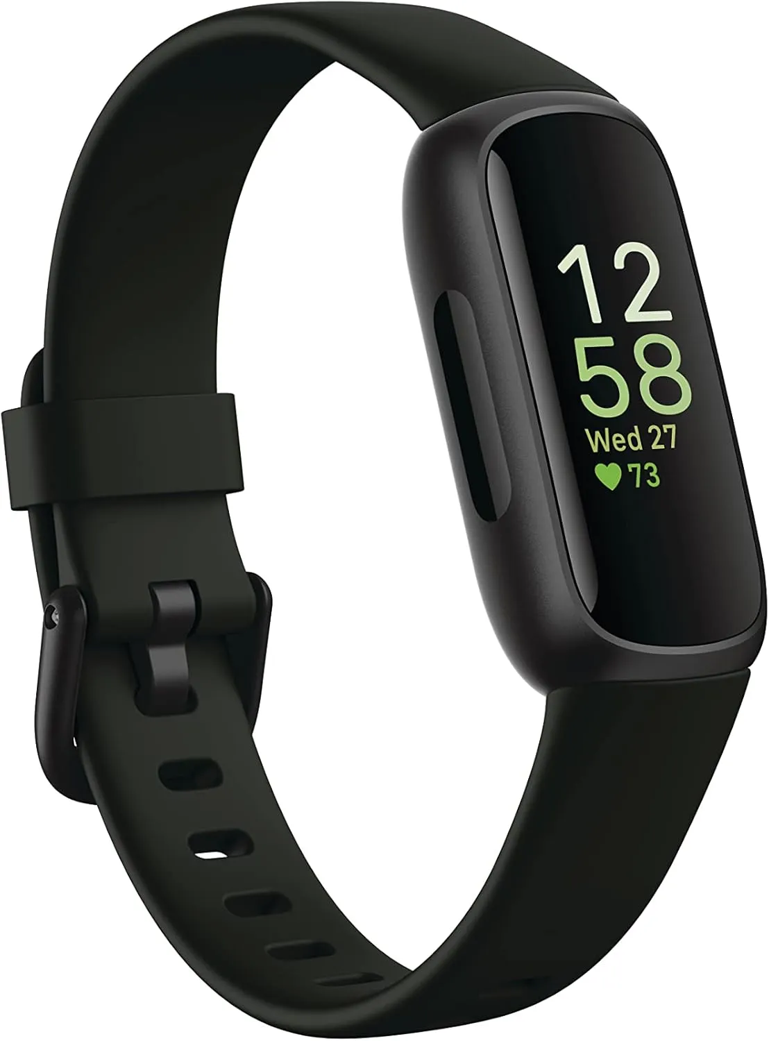 Home 32 Fitbit Inspire 3 Health &-Fitness-Tracker with Stress Management, Workout Intensity, Sleep Tracking, 24/7 Heart Rate and more, Midnight Zen/Black One Size (S & L Bands Included)