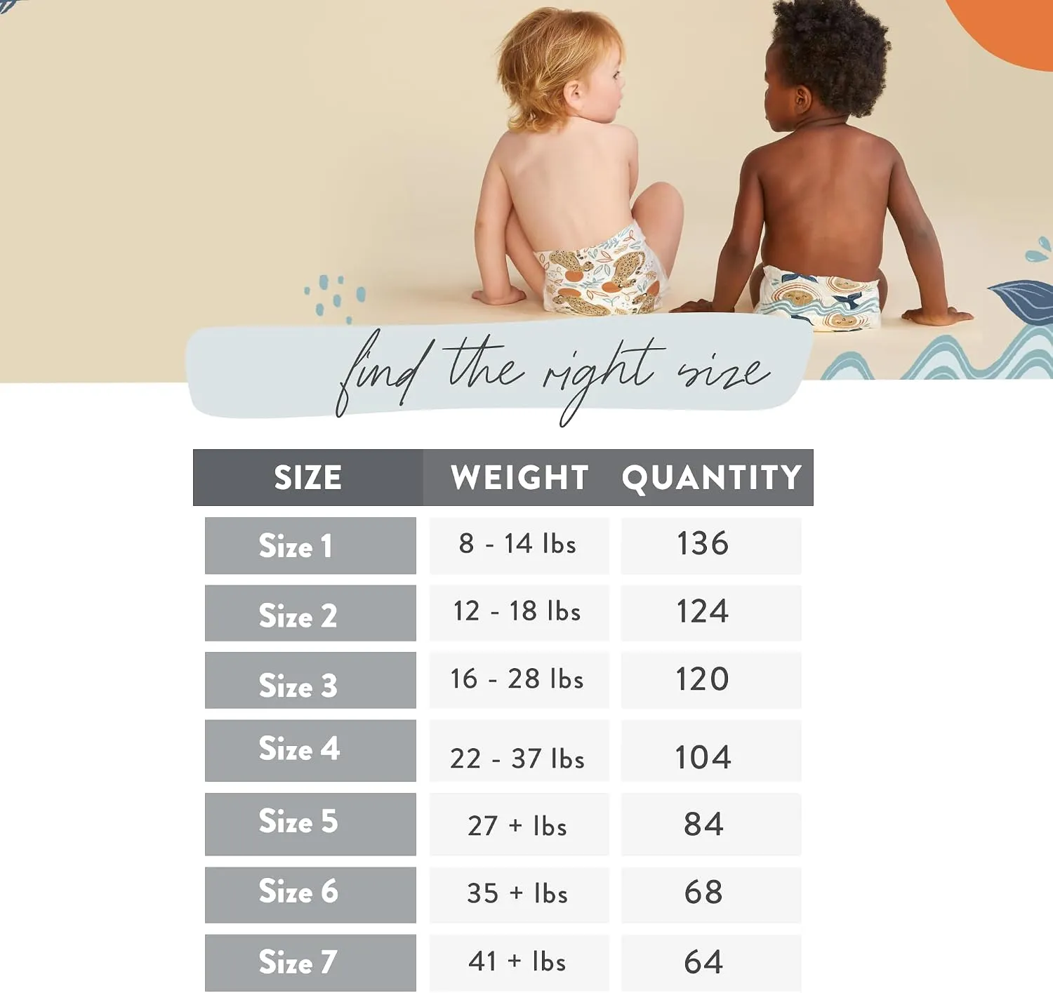 The Honest Company Clean Conscious Diapers | Plant-Based, Sustainable | Space Travel + Orange You Cute | Super Club Box, Size 4 (22-37 lbs), 104 Count 5 The Honest Company Clean Conscious Diapers | Plant-Based, Sustainable | Space Travel + Orange You Cute | Super Club Box, Size 4 (22-37 lbs), 104 Count - Image 5