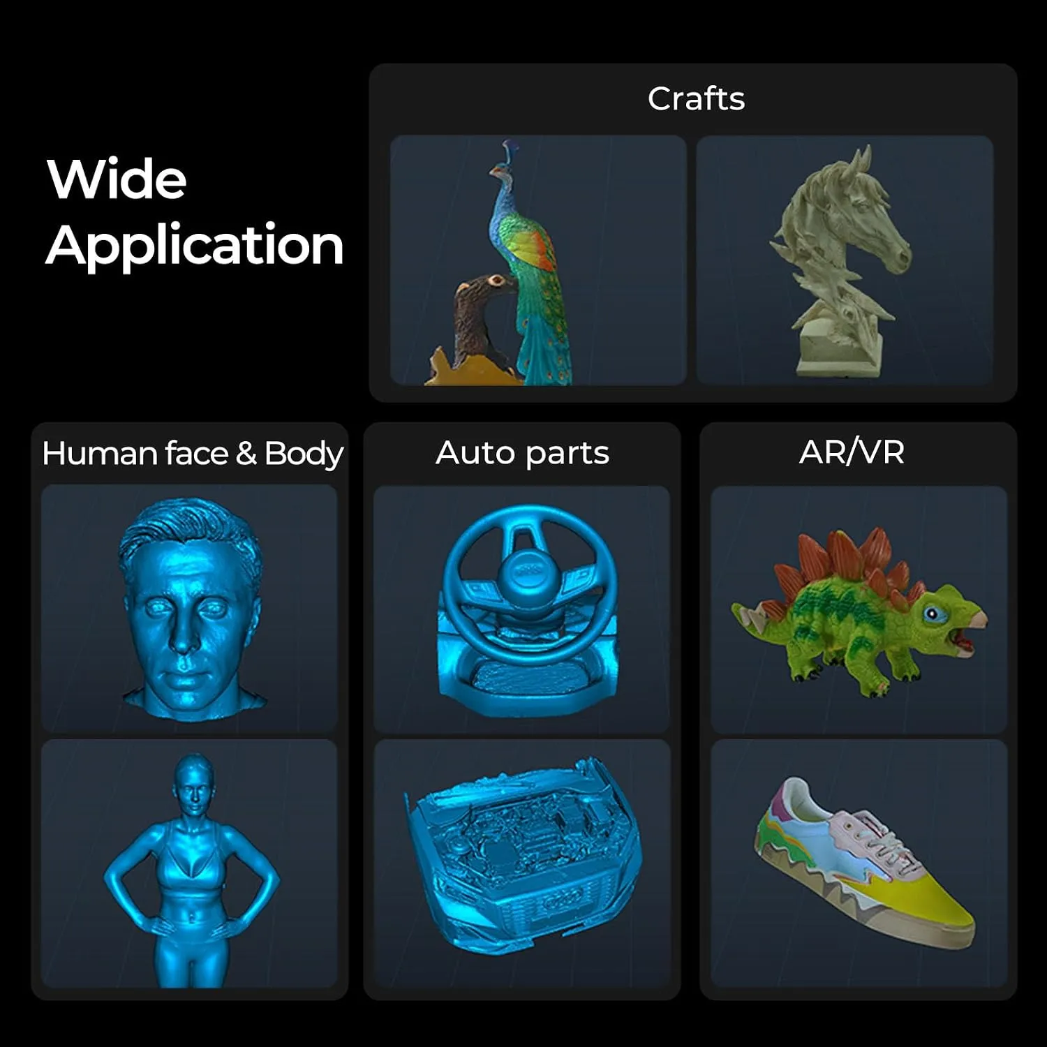 Creality 3D Scanner CR-Scan Ferret Pro for 3D Printing, Upgrade Handheld Scanner with Wireless Scanning Anti-Shake Tracking, Fast Full-Color Scan, 0.1mm Accuracy for iOS/Android Phone PC Win 10/11 7 Creality 3D Scanner CR-Scan Ferret Pro for 3D Printing, Upgrade Handheld Scanner with Wireless Scanning Anti-Shake Tracking, Fast Full-Color Scan, 0.1mm Accuracy for iOS/Android Phone PC Win 10/11 - Image 7