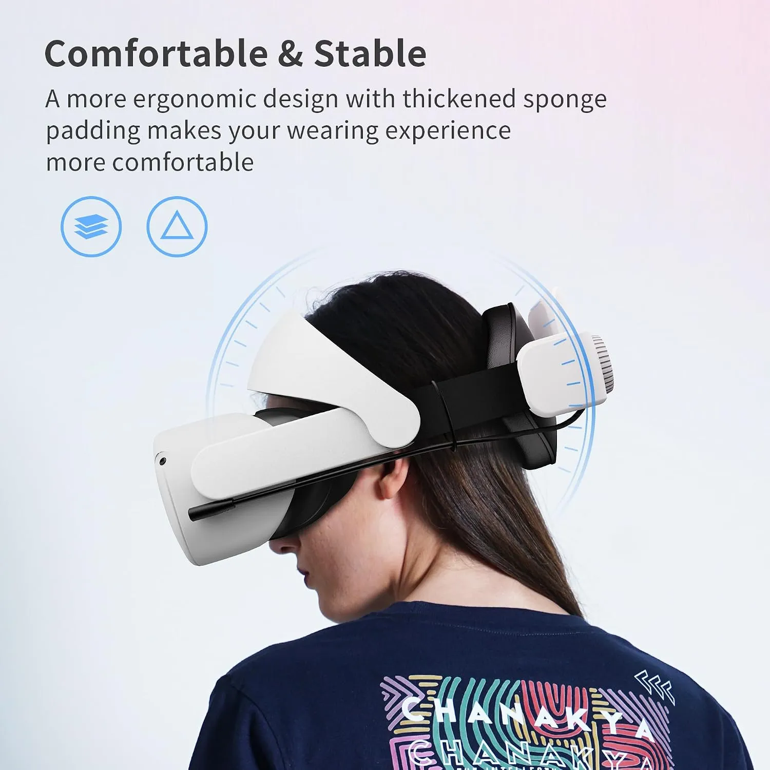 Quest 2 Head Strap with Battery for Oculus Quest 2, Meta Quest 2 Accessories Compatible with Quest 2, Replacement for Meta Quest 2 Elite Strap,Adjustable Quest 2 Head Strap with Enhanced Supportโฆ 2 Quest 2 Head Strap with Battery for Oculus Quest 2, Meta Quest 2 Accessories Compatible with Quest 2, Replacement for Meta Quest 2 Elite Strap,Adjustable Quest 2 Head Strap with Enhanced Supportโฆ - Image 2