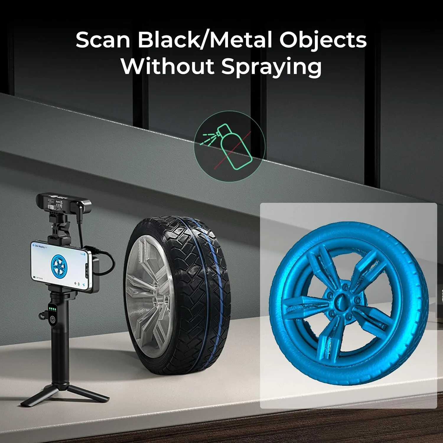 Creality 3D Scanner CR-Scan Ferret Pro for 3D Printing, Upgrade Handheld Scanner with Wireless Scanning Anti-Shake Tracking, Fast Full-Color Scan, 0.1mm Accuracy for iOS/Android Phone PC Win 10/11 4 Creality 3D Scanner CR-Scan Ferret Pro for 3D Printing, Upgrade Handheld Scanner with Wireless Scanning Anti-Shake Tracking, Fast Full-Color Scan, 0.1mm Accuracy for iOS/Android Phone PC Win 10/11 - Image 4