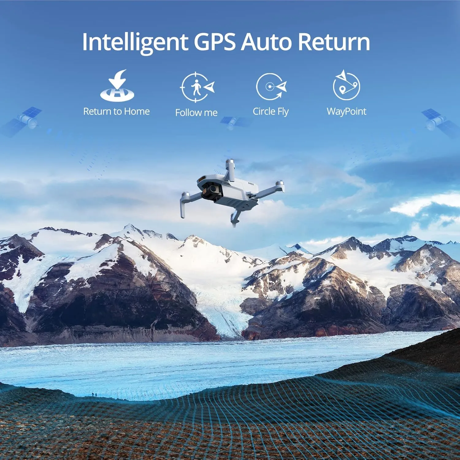 Potensic ATOM SE GPS Drone with 4K EIS Camera, Under 249g, 62 Mins Flight, 4KM FPV Transmission, Brushless Motor, Max Speed 16m/s, Auto Return, Lightweight and Foldable Drone for Adults, Beginner 6 Potensic ATOM SE GPS Drone with 4K EIS Camera, Under 249g, 62 Mins Flight, 4KM FPV Transmission, Brushless Motor, Max Speed 16m/s, Auto Return, Lightweight and Foldable Drone for Adults, Beginner - Image 6