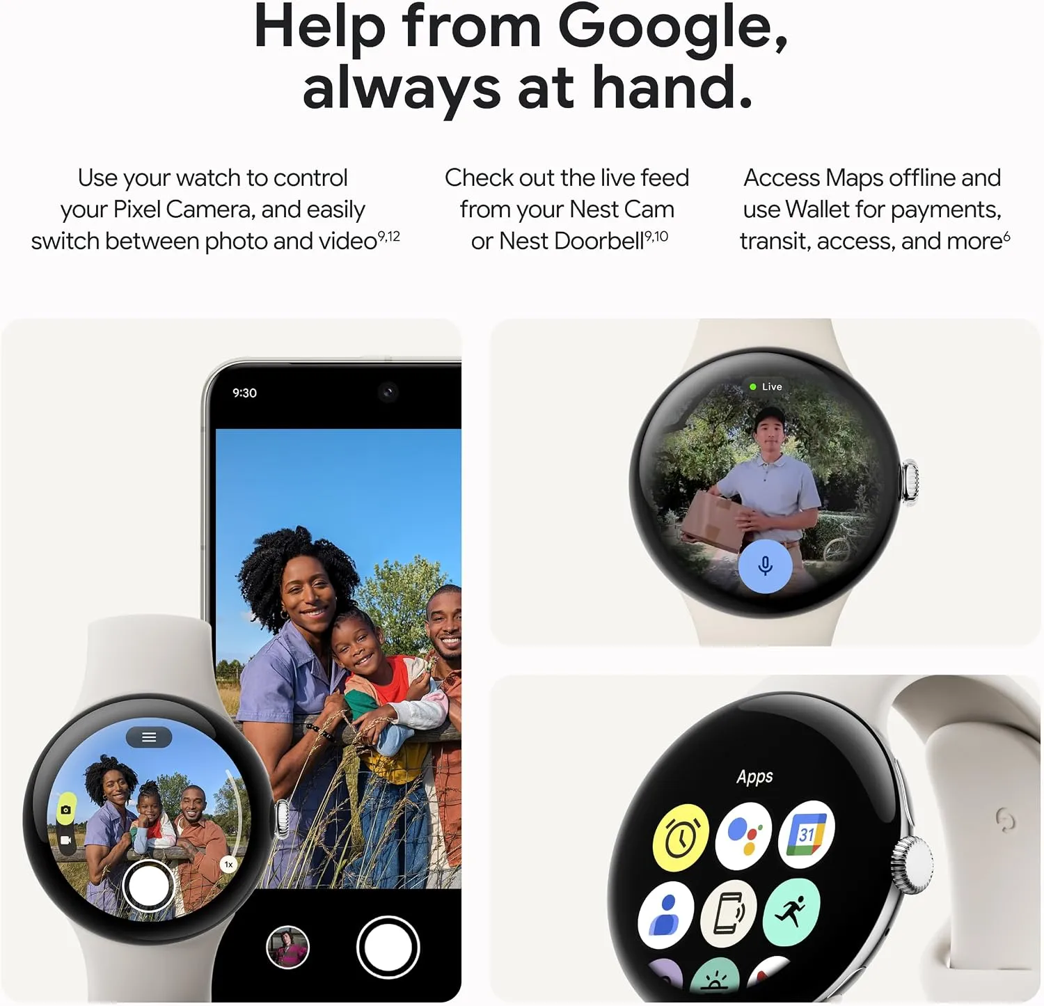 Google Pixel Watch 3 (45mm) - Android Smartwatch with Heart Rate Tracking, Advanced Running from Fitbit, Fitness Insights, 24-Hour Battery - Matte Black Aluminum Case - Obsidian Band - Wi-Fi 9 Google Pixel Watch 3 (45mm) - Android Smartwatch with Heart Rate Tracking, Advanced Running from Fitbit, Fitness Insights, 24-Hour Battery - Matte Black Aluminum Case - Obsidian Band - Wi-Fi - Image 9