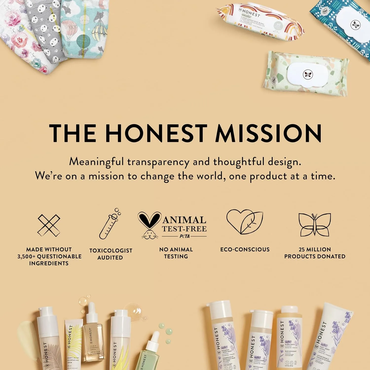 The Honest Company Clean Conscious Diapers | Plant-Based, Sustainable | Space Travel + Orange You Cute | Super Club Box, Size 4 (22-37 lbs), 104 Count 9 The Honest Company Clean Conscious Diapers | Plant-Based, Sustainable | Space Travel + Orange You Cute | Super Club Box, Size 4 (22-37 lbs), 104 Count - Image 9