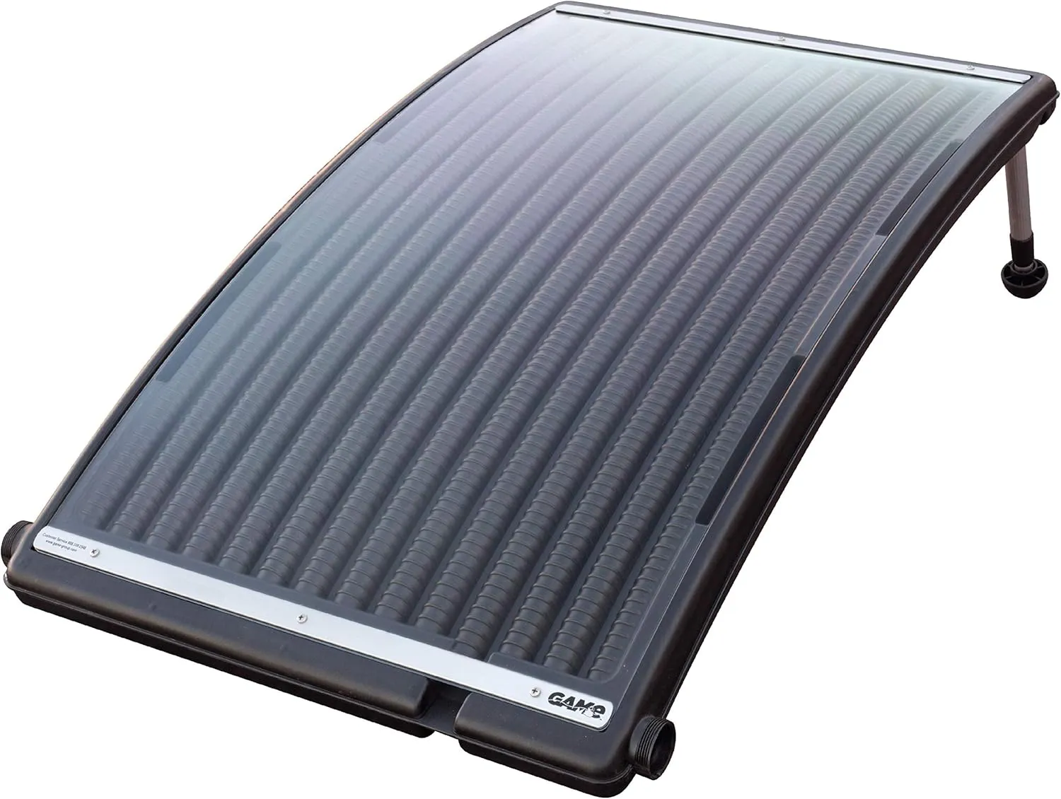 Home 25 GAME 4721-BB SolarPRO Curve Solar Pool Heater, Made for Intex & Bestway Above-Ground and Inground Pools, Includes Intex Adapters, 2 Hoses & Clamps