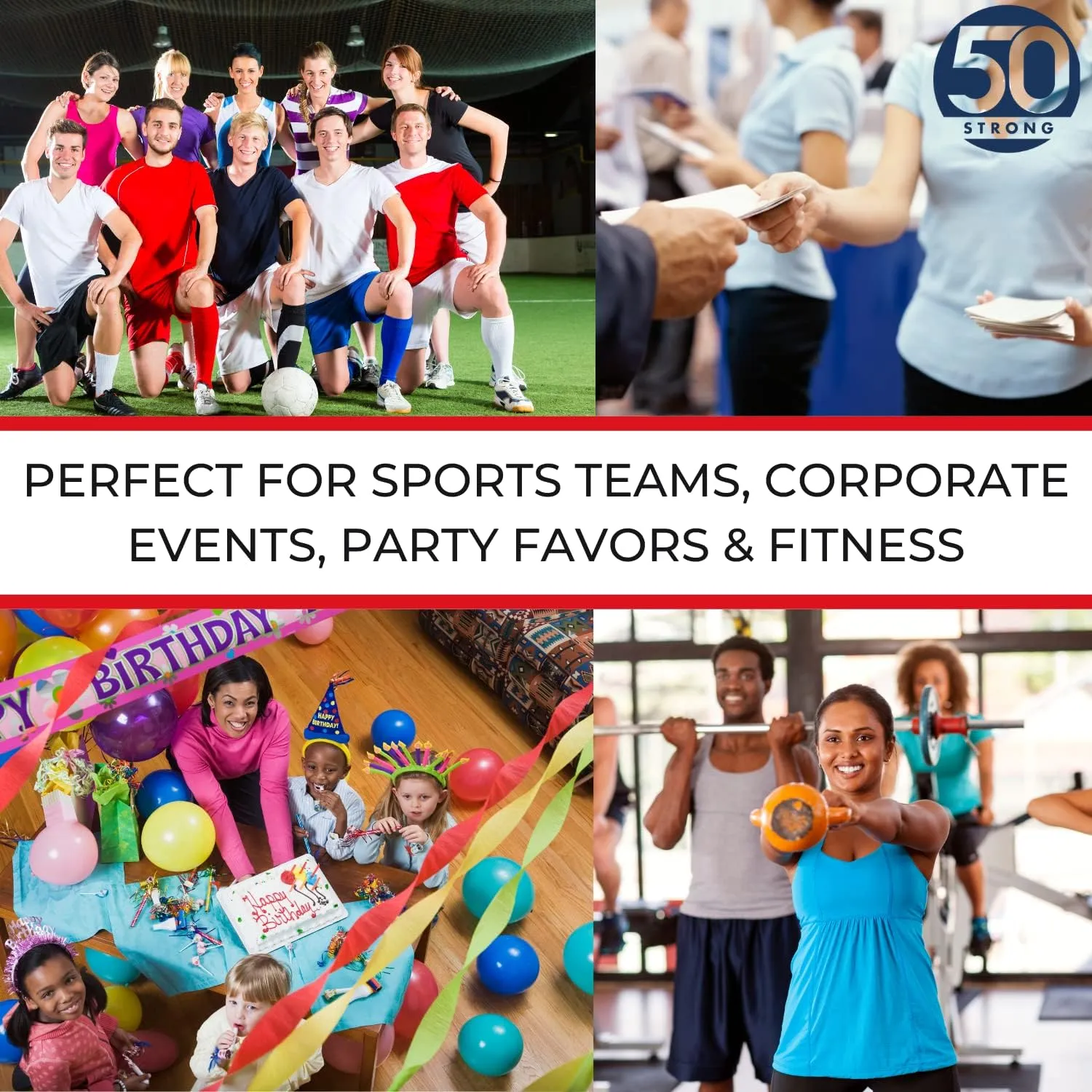 50 Strong Bulk Water Bottles | 24 Pack Sports Bottle | 22 oz. BPA-Free Easy Open with Pull Top Cap | Made in USA | Reusable Plastic Water Bottles for Adults & Kids | Top Rack Dishwasher Safe 7 50 Strong Bulk Water Bottles | 24 Pack Sports Bottle | 22 oz. BPA-Free Easy Open with Pull Top Cap | Made in USA | Reusable Plastic Water Bottles for Adults & Kids | Top Rack Dishwasher Safe - Image 7