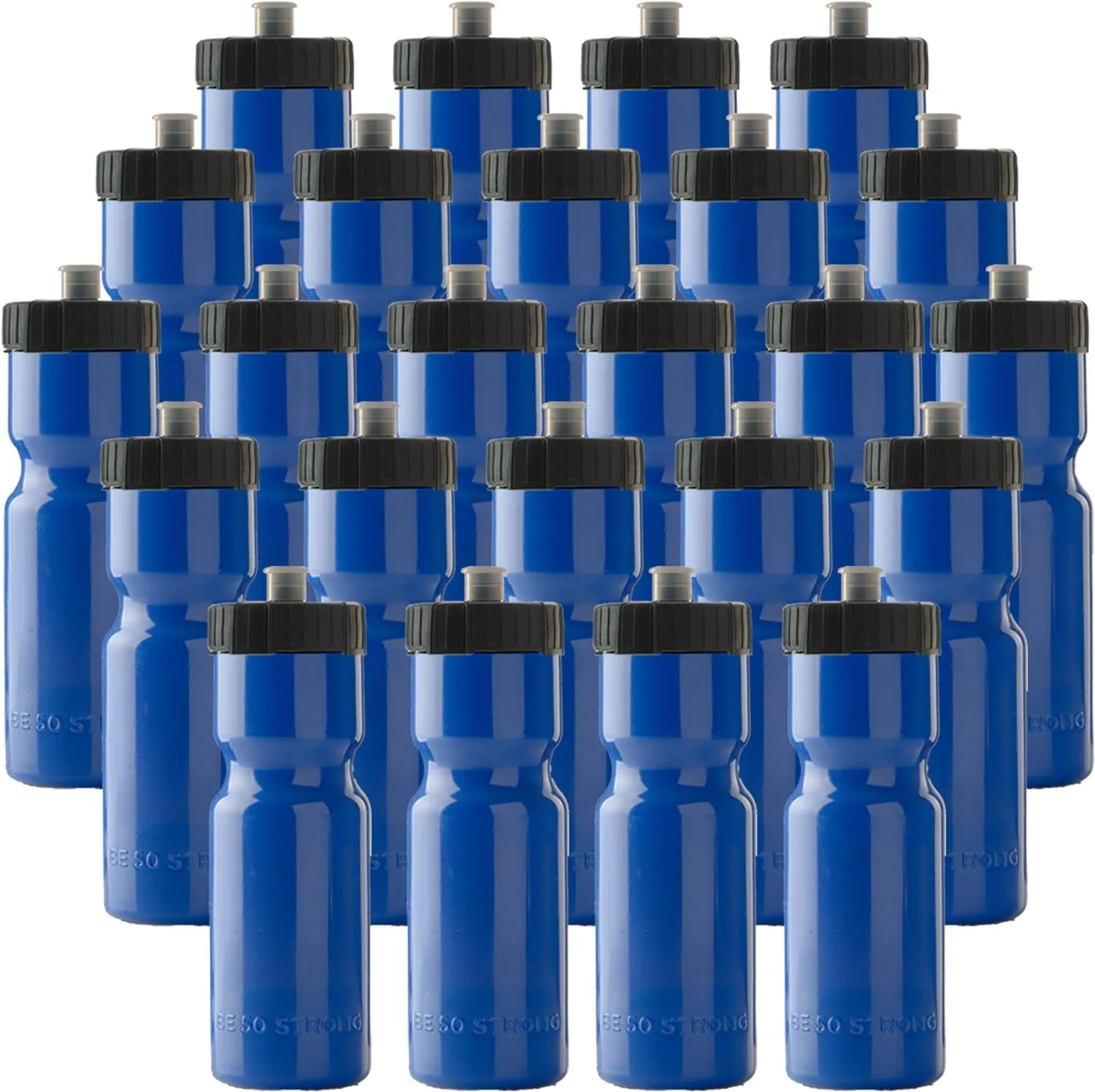 50 Strong Bulk Water Bottles | 24 Pack Sports Bottle | 22 oz. BPA-Free Easy Open with Pull Top Cap | Made in USA | Reusable Plastic Water Bottles for Adults & Kids | Top Rack Dishwasher Safe 1 50 Strong Bulk Water Bottles | 24 Pack Sports Bottle | 22 oz. BPA-Free Easy Open with Pull Top Cap | Made in USA | Reusable Plastic Water Bottles for Adults & Kids | Top Rack Dishwasher Safe