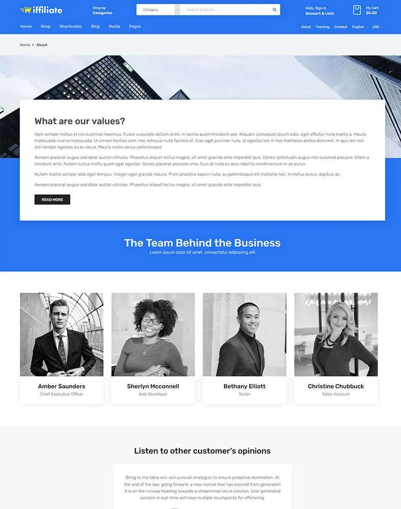 Iffiliate_About Landing page