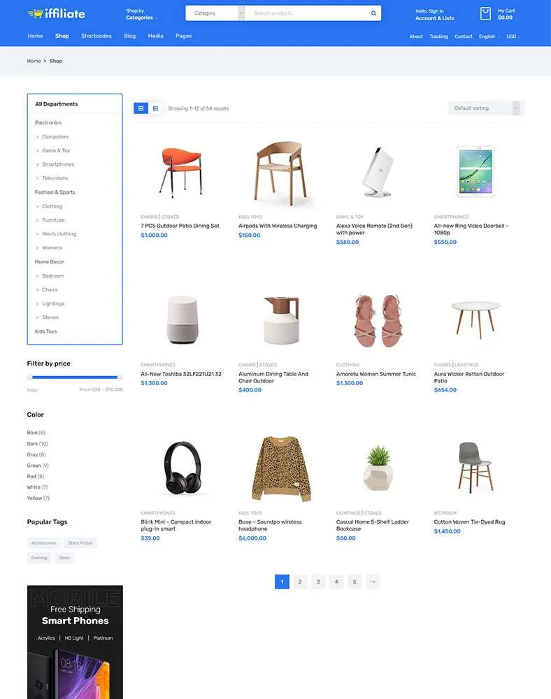 Iffiliate_Shop Landing page