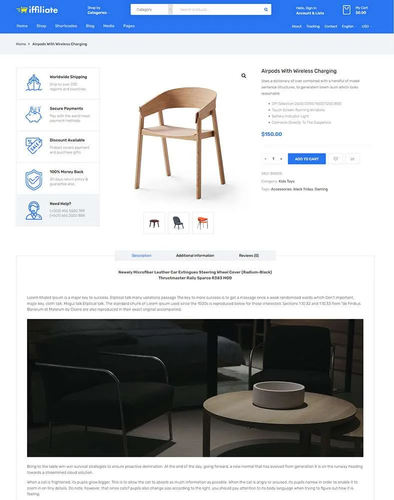 Iffiliate_Single_Product Landing page