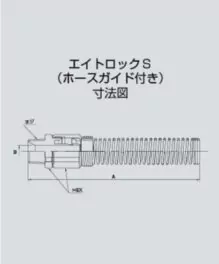 エイトロックS（ホースガイド付き） E-ELS-GN | 株式会社 八興 製品サイト