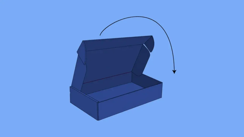 cardboard mailer - close the box