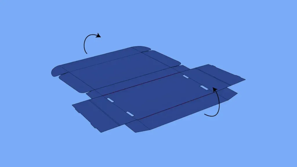 cardboard mailer - fold front & back