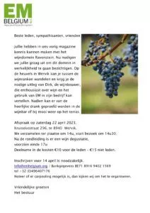 visite d'un domaine viticole