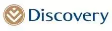 Discovery logo with a circular gold emblem on the left and the word 'Discovery' in blue text on the right.