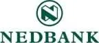 Nedbank logo with a stylized "N" in a circular emblem positioned above the text "NEDBANK" in green letters.