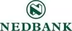 Nedbank logo with a stylized "N" in a circular emblem positioned above the text "NEDBANK" in green letters.