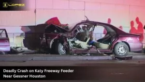 Home 29 Deadly Crash on Katy Freeway Feeder Near Gessner Houston