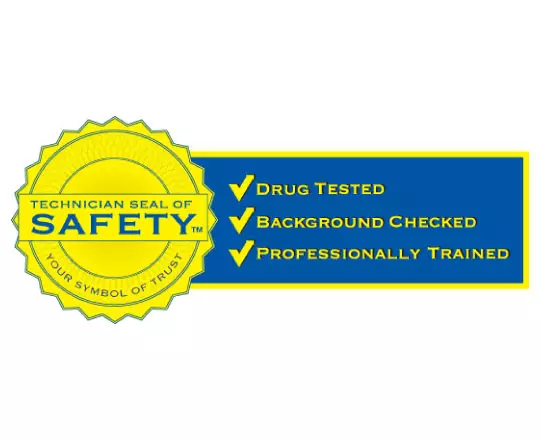 fl-cooling-tech-safety Technician Seal of Safety Florida Cooling Solutions of Cape Coral