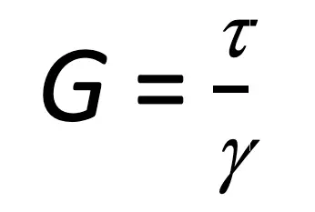 Shear modulus