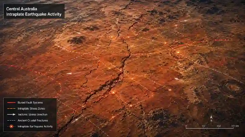 Central Australia intraplate earthquake activity
