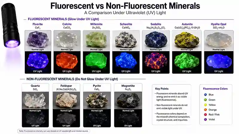 Minerals That Usually Do Not Fluoresce