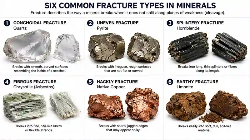 Types of Mineral Fracture