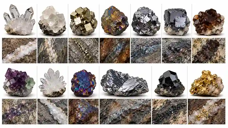 Common Hydrothermal Minerals