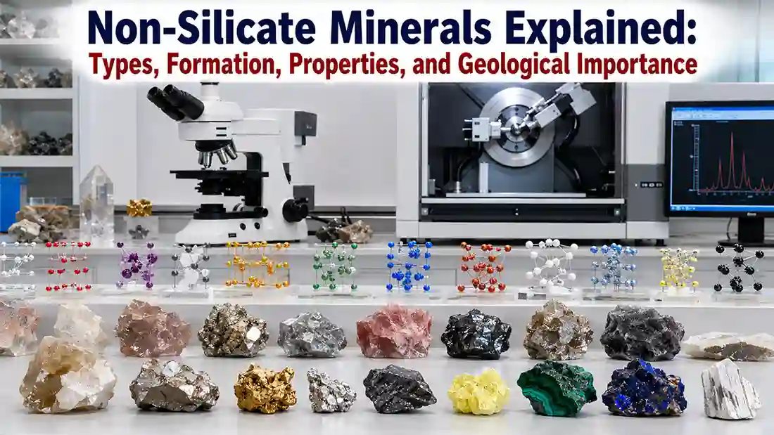 Non-silicate minerals explained infographic