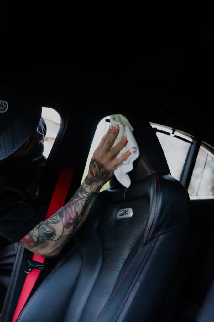 leather car seat cleaning