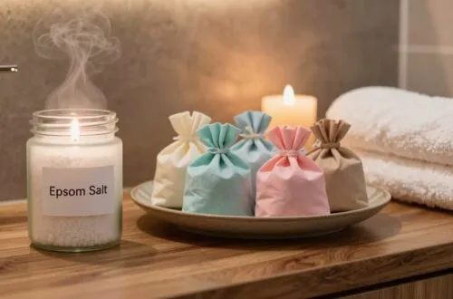 spa style epsom salt bags