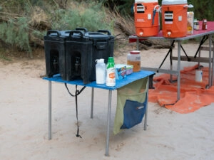 The Perfect Start to the Morning: How We Make Coffee on Our Trips 2 Coffee and Creamer on table