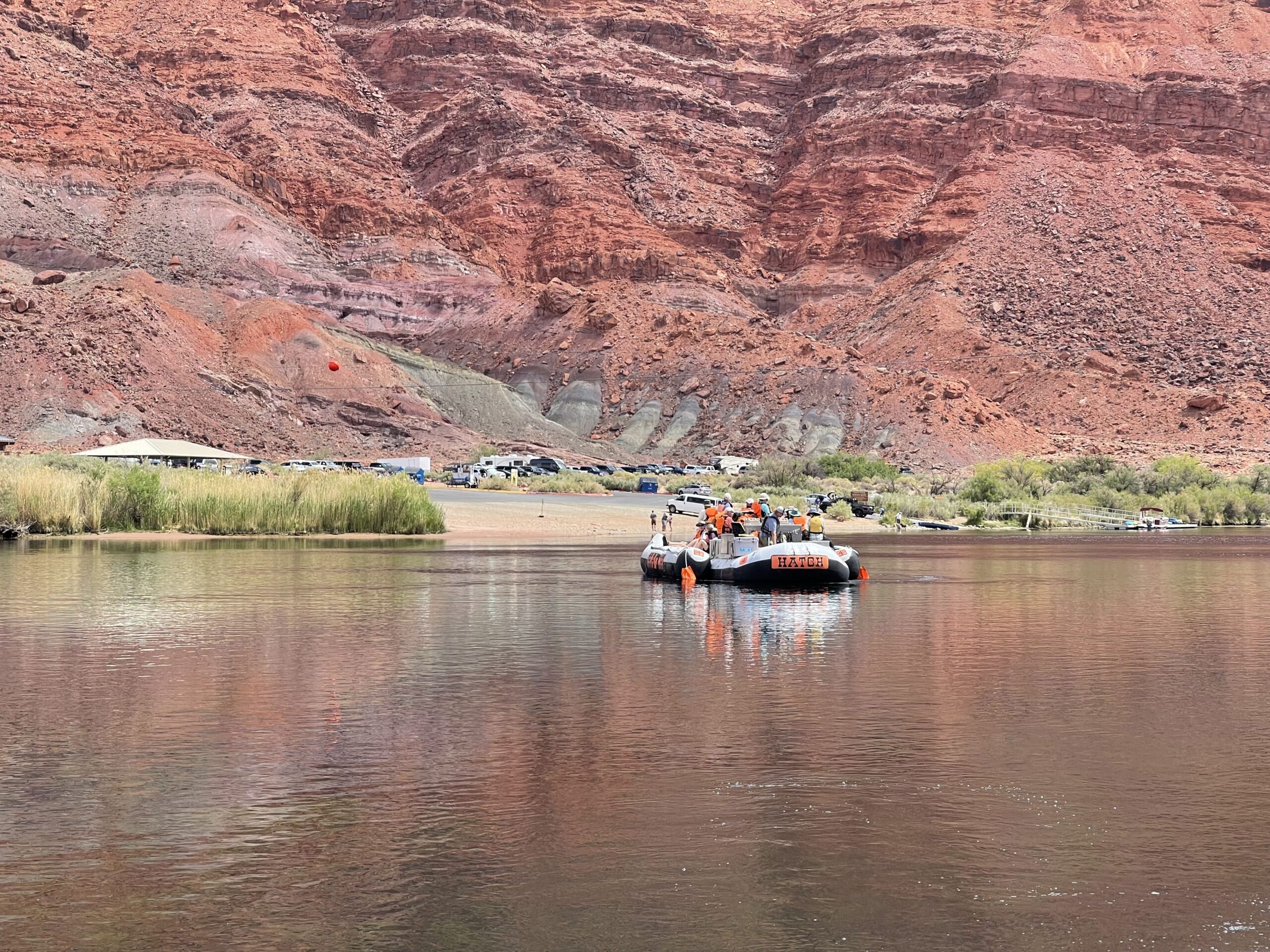 Why Is Hatch’s 7 Day Full Canyon Motorized Rafting Trip So Popular? 1 A Hatch raft departs from Lees Ferry and starts a 7 day full canyon motorized rafting trip. Photo credit: John Dillon.