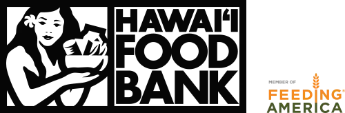 Hawaii Foodbank logo and Feeding America member badge