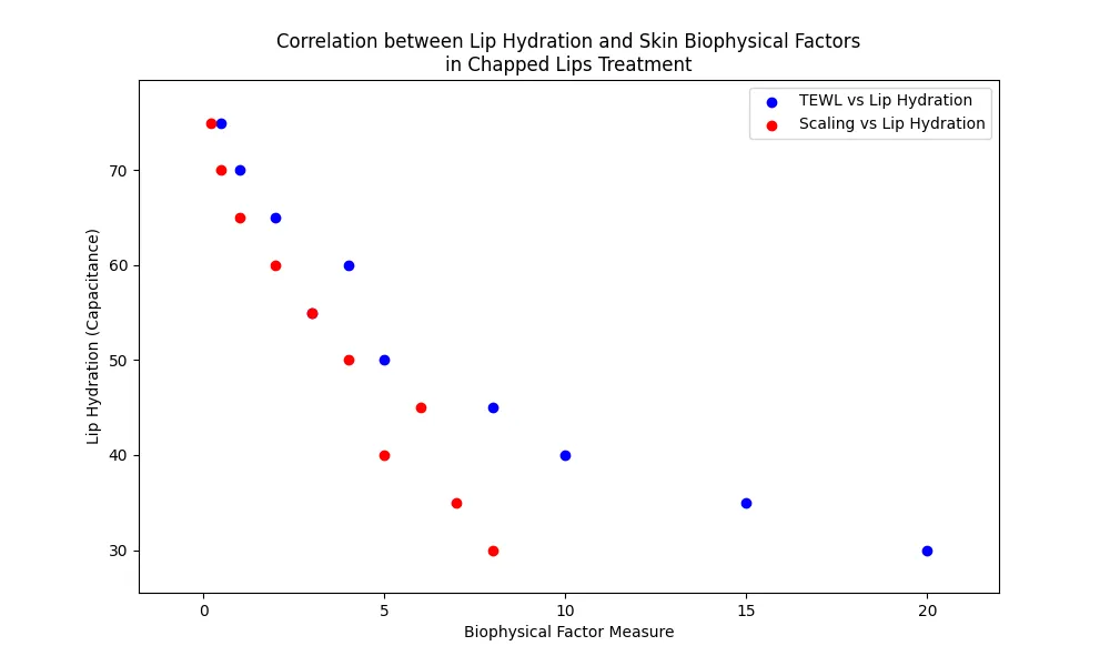 Chapped Lips Treatment - Chart_Correlation_between_Lip_Hydration_and_Skin_Biophysical_Factors_in_Chapped_Lips_Treatment_0.png