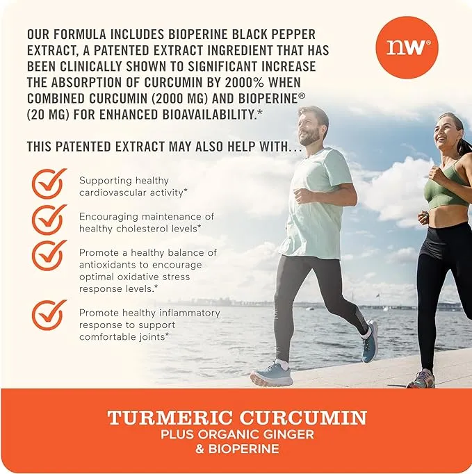 NatureWise Curcumin Turmeric 2250mg | 95% Curcuminoids & BioPerine Black Pepper Extract