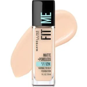 Maybelline Fit Me Matte + Poreless Liquid Oil-Free Foundation Makeup