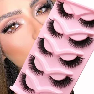 Veleasha Cat Eye Lashes Natural Look