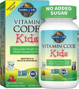 Garden of Life Vegetarian Multivitamin Supplement for Kids - Vitamin Code Kids Chewable