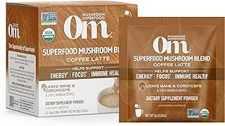 Om Mushroom Superfood Coffee Latte Blend Mushroom Powder