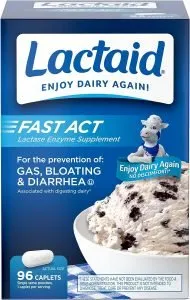 Lactaid Fast Act Lactose Intolerance Relief Caplets with Lactase Enzyme