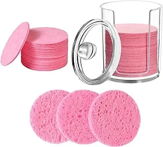 50-Count Compressed Natural Facial Sponges for Face Cleansing