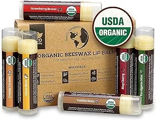 USDA Organic Lip Balm 6-Pack by Earth's Daughter