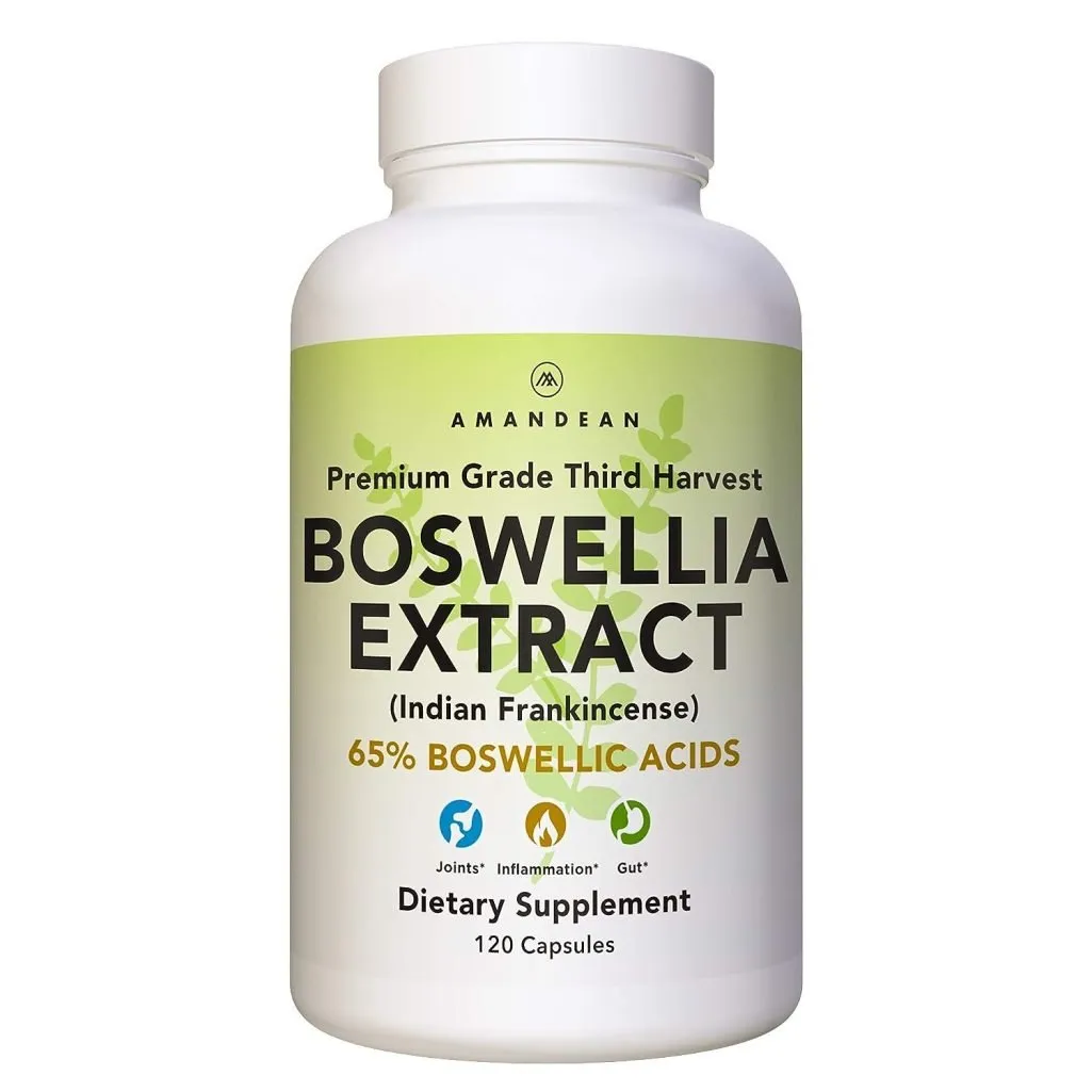 AMANDEAN Boswellia Serrata Extract. 500mg 120 Veggie Capsules. 65% Boswellic Acids with AKBA. Indian Frankincense Inflammation Supplement. Joint Support, Mobility, Digestive Health. AMANDEAN Boswellia Serrata Extract. 500mg 120 Veggie Capsules. 65% Boswellic Acids with AKBA. Indian Frankincense Inflammation Supplement. Joint Support, Mobility, Digestive Health.