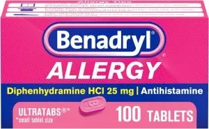 Benadryl Ultratabs Antihistamine Allergy Relief Medicine