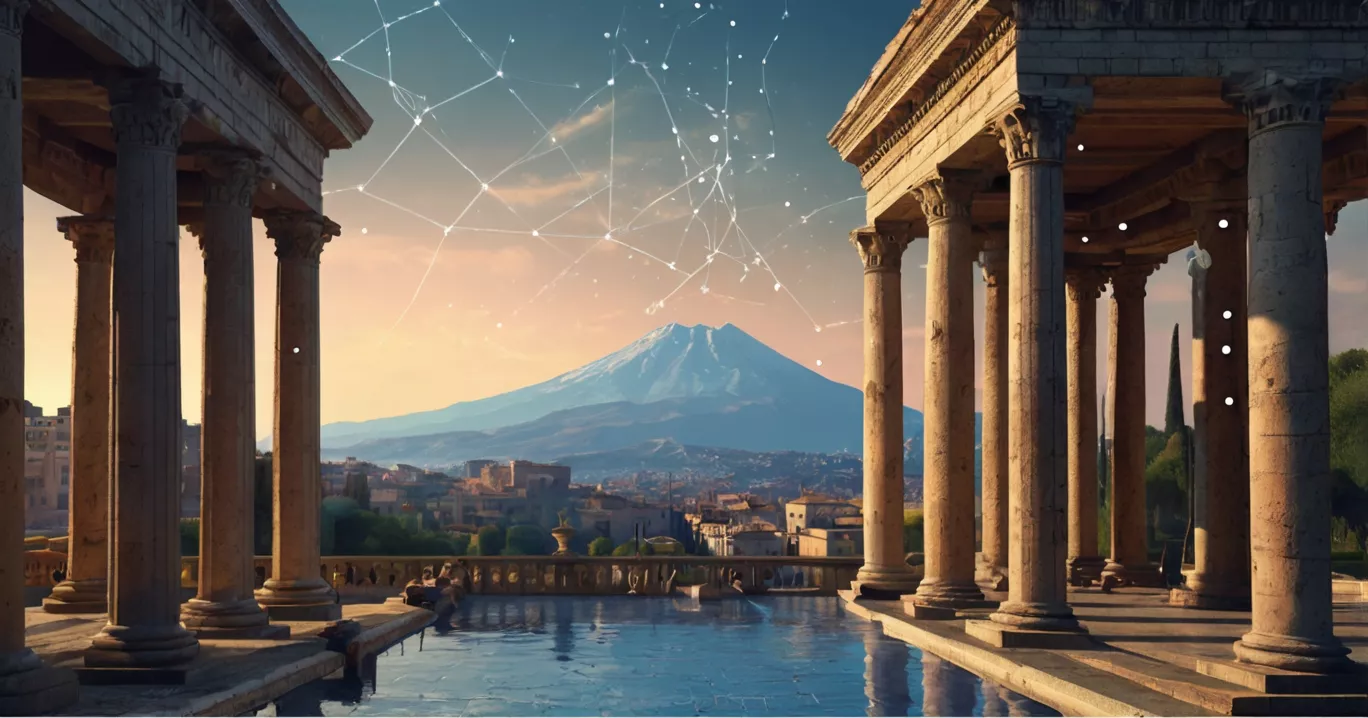 Antiche colonne, fondendo storia