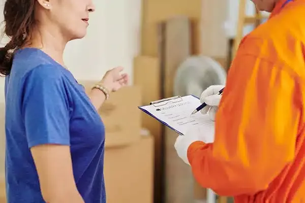 Customer Talking To Mover - Local and Long Distance Mover in Tupelo - House To House Moving