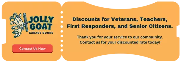 Discount Coupon for Teachers, First Responders, Seniors and Vetrans