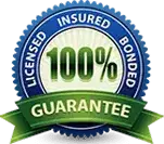100% Licensed Insured Bonded Logo